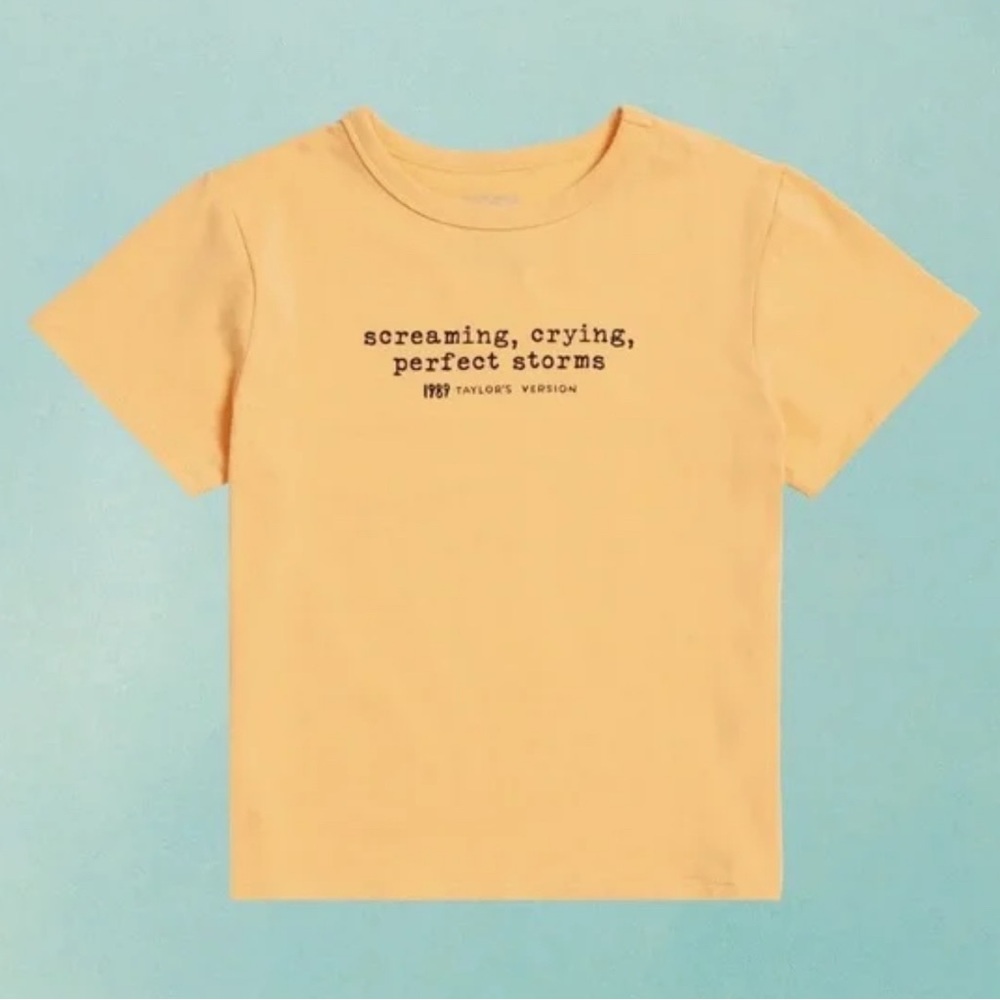 1989‎ (Taylor’s Version) Blank Space Cropped Baby Tee Large